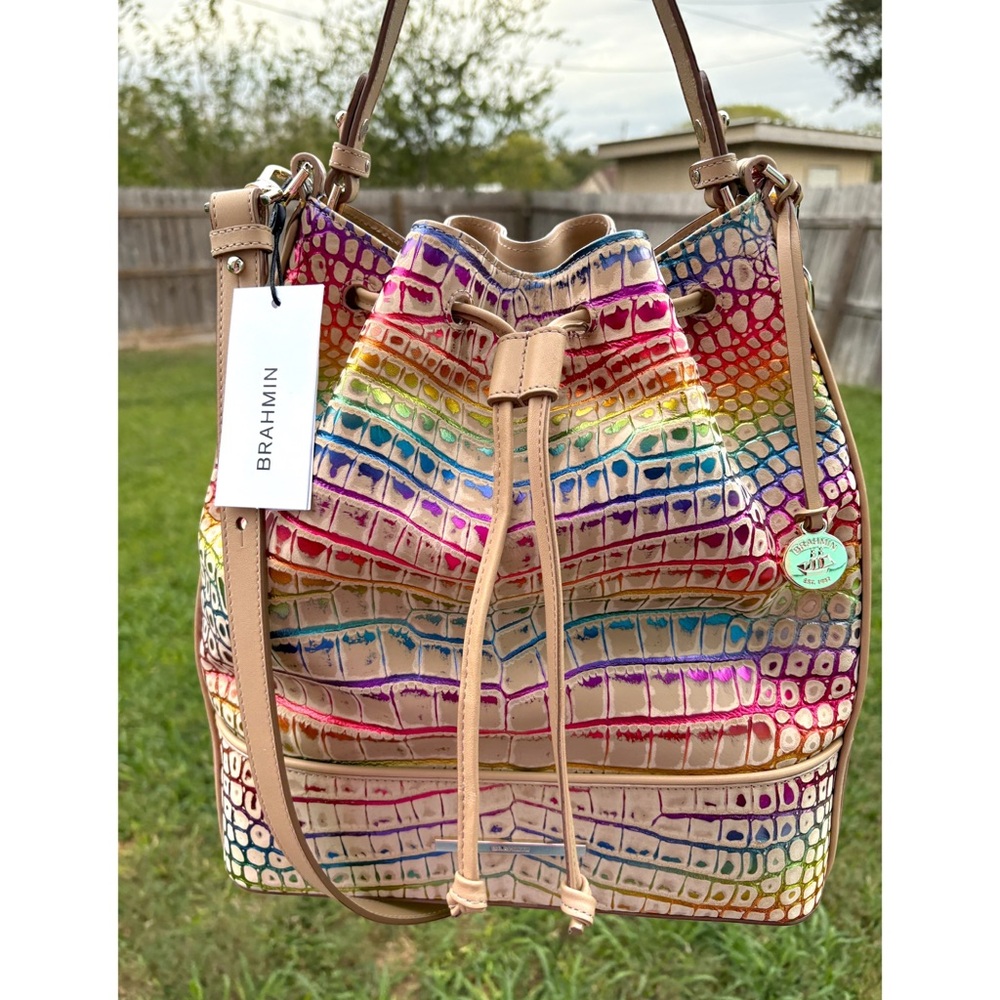 **SOLD**NWT**Brahmin Marlowe -Celebrate Germaine**HTF**Metallic Accents - Picture 12 of 12